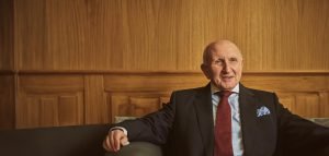 John Kent sitting on lounge