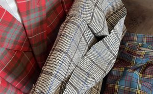 Close up house tweed fabrics