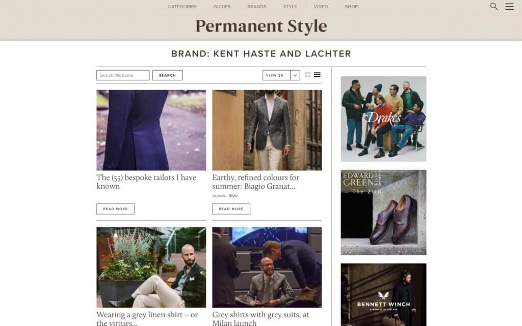 Permeant Style website