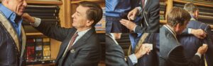 Process of tailoring the suit