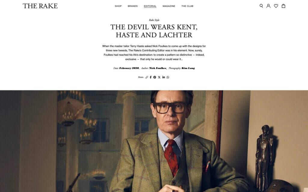 The Rake - Nick Foulkes article